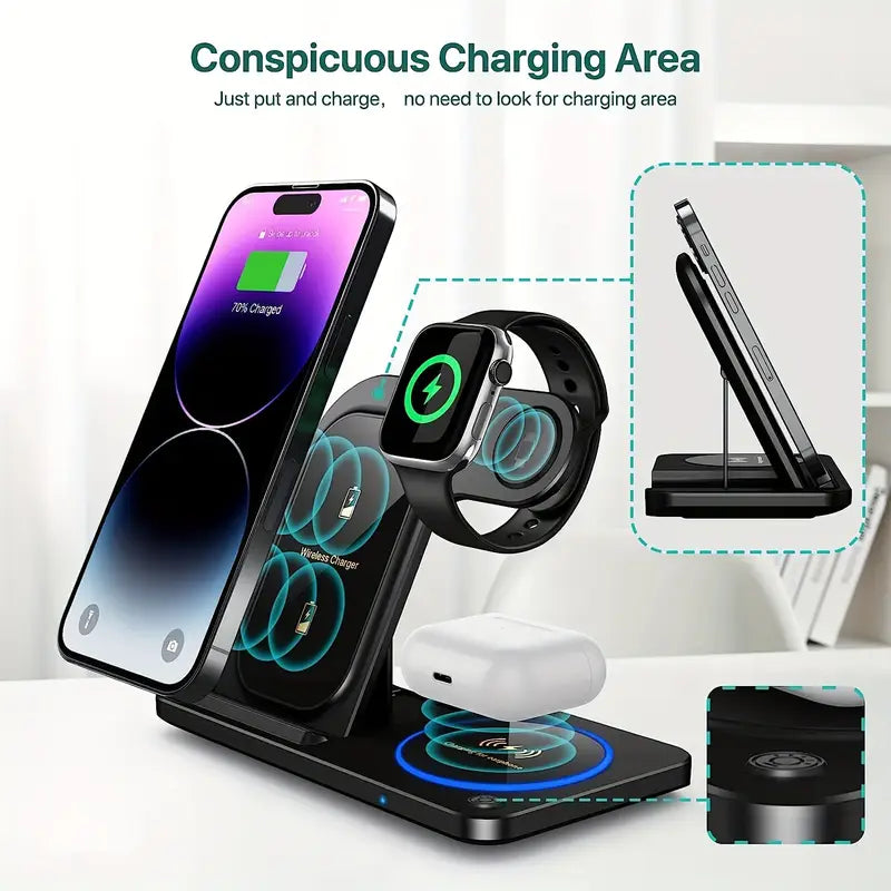 3-in-1 Wireless Charging Pad – Best Wireless Charger for iPhone