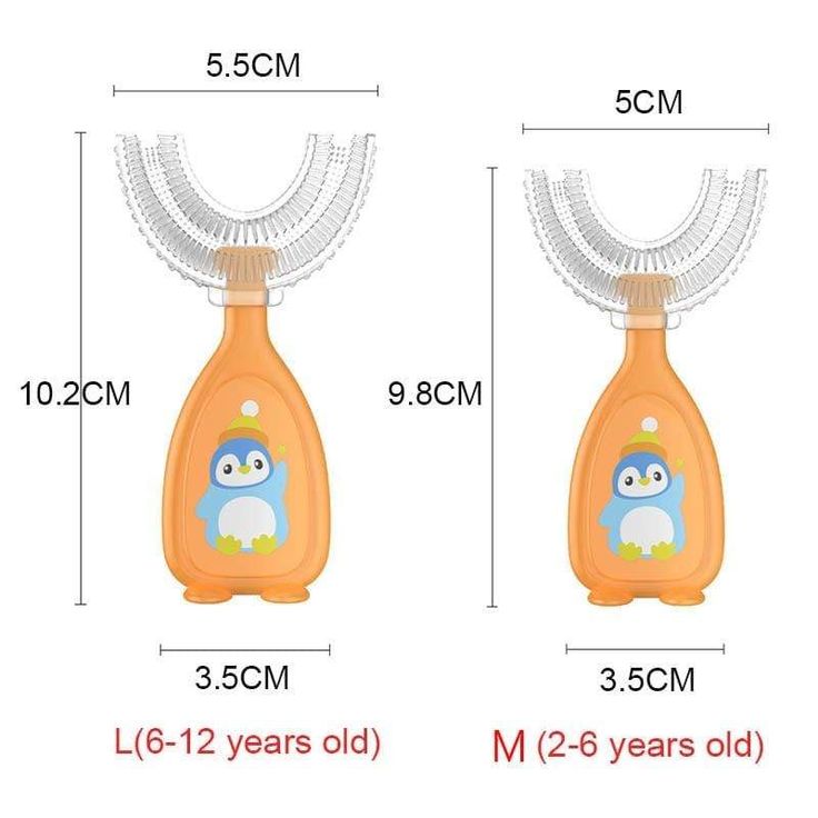 U-Shaped Children's Toothbrush | Soft Silicone Kids Toothbrush