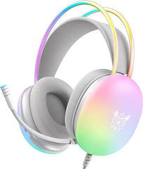 Wireless Rainbow Headphones with Mic – RGB Headphones for Gaming