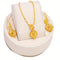 Gold Plated Leaf Jewelry Set for Wedding and Formal Wear