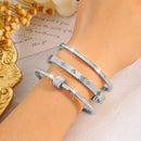 Stainless Steel Bracelet Set for Women | Elegant & Chic