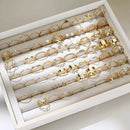 Gold-Tone Ring Set for Women | Vintage Stackable Fashion Rings