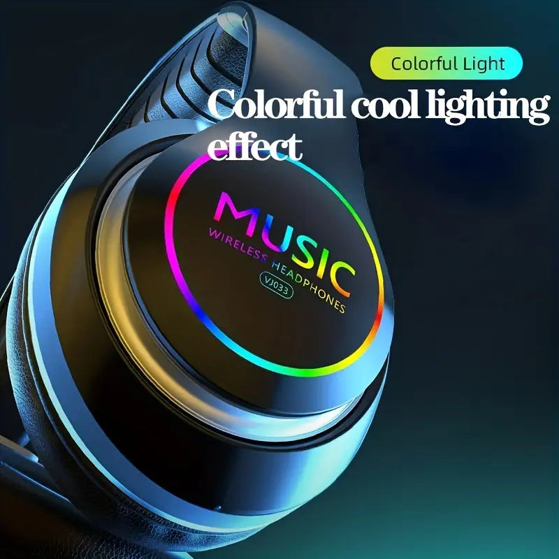 Wireless Headphones Lightweight Foldable with Mic & Hi-Fi Bass