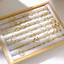 Gold-Tone Ring Set for Women | Vintage Stackable Fashion Rings