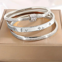 Stainless Steel Bracelet Set for Women | Elegant & Chic