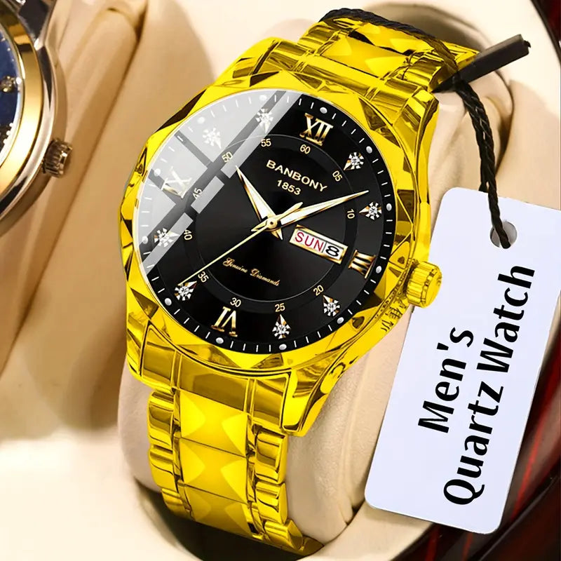 Luxury Stainless Steel Men's Watch | Quartz Watch UAE