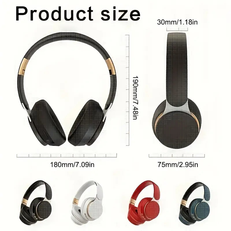 Wireless Headphones with Mic – Foldable Lightweight HiFi Stereo