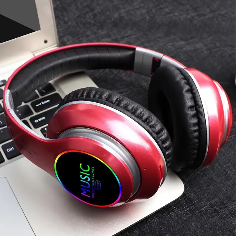 Wireless Headphones Lightweight Foldable with Mic & Hi-Fi Bass