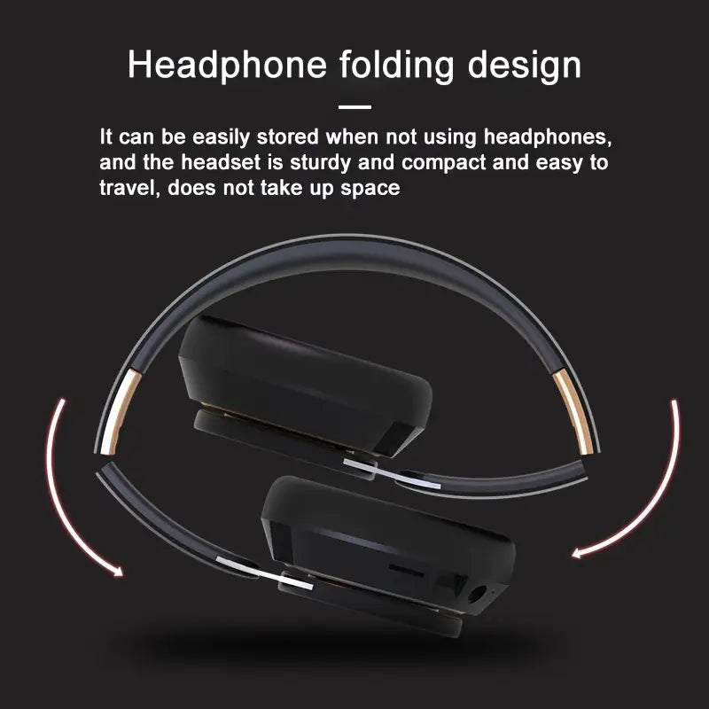 Wireless Headphones with Mic – Foldable Lightweight HiFi Stereo