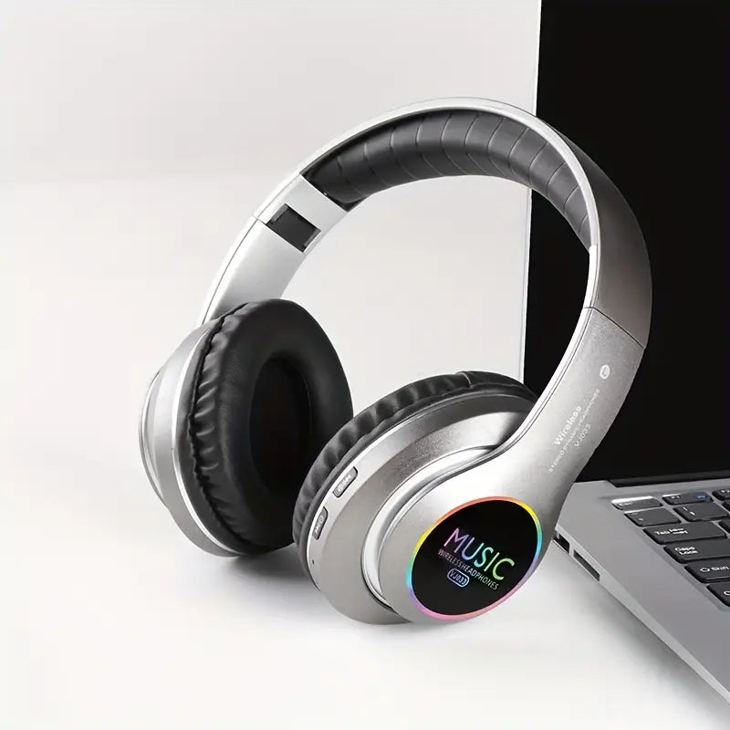 Wireless Headphones Lightweight Foldable with Mic & Hi-Fi Bass