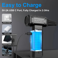 Rechargeable Cordless portable Air Duster for Electronics Cleaning