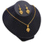 Gold Plated Leaf Jewelry Set for Wedding and Formal Wear