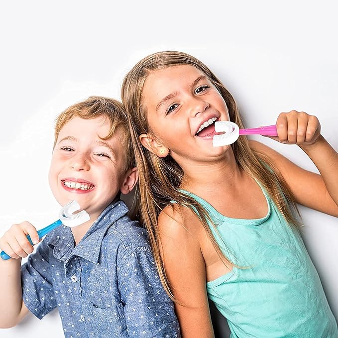 U-Shaped Children's Toothbrush | Soft Silicone Kids Toothbrush
